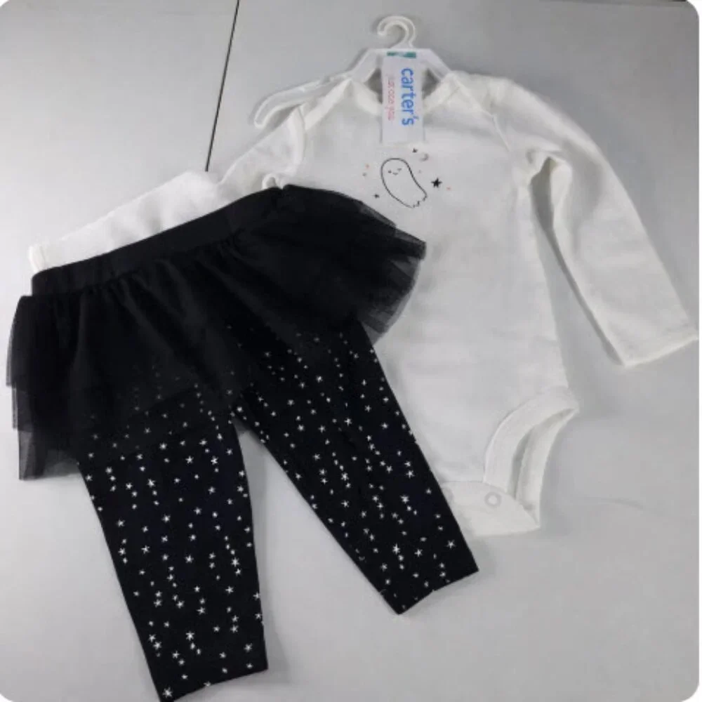 Carter's Baby Girl Cute Ghost Set Size‎ 3M NWT